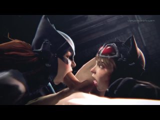 batgirl catwoman, (bayern3d) [dc comics]